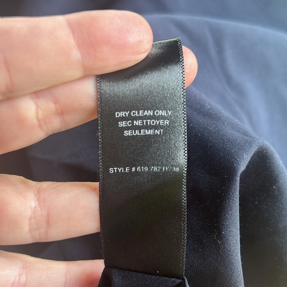 Rebecca Taylor Wool Blend Navy Cross Hatch Dress - Picture 13 of 15